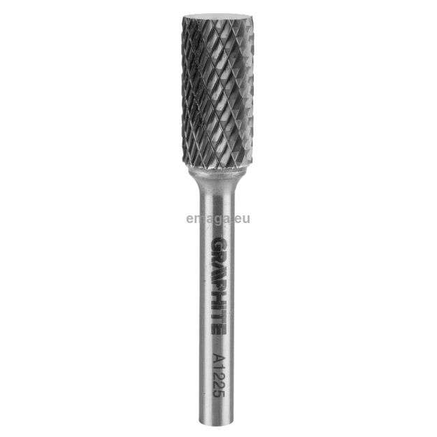 Frez do metalu HM, typ A (walcowy), 12 x 25 mm, trzpień 6 x 45 mm