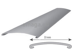 Listwa budowlana nierdzewna-progowa szlifowana wzdłużnie 33mm L=3m