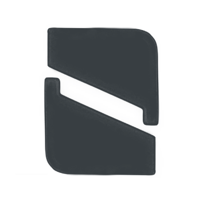 Odbojnik przyścienny (komplet lewy + prawy) do profila MAXI grafit RAL7016