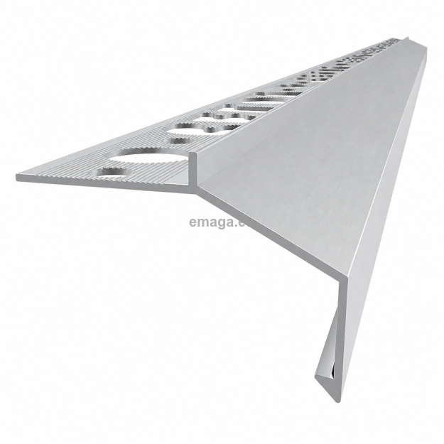 Profil aluminiowy balkonowy prosty B100 20mm 2,5m aluminium