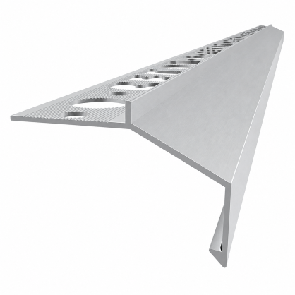 Profil aluminiowy balkonowy prosty B100 20mm 2,5m aluminium