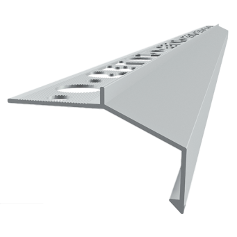 Profil aluminiowy balkonowy prosty B100 20mm 2,5m aluminium