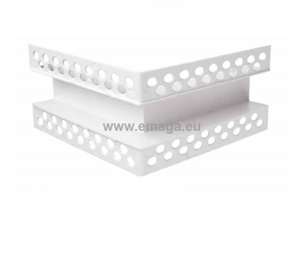 Kątownik narożny zewnętrzny PCV do boni H=3 cm