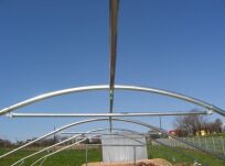 Tunel foliowy metalowy (ocynk) 12x3,85x2,05 m z folią 5-sezonową UV-5 - 9