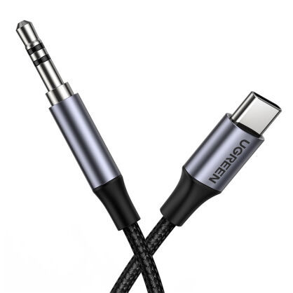 Kabel UGREEN AV143 USB-C-jack 3,5mm 1m (czarny)