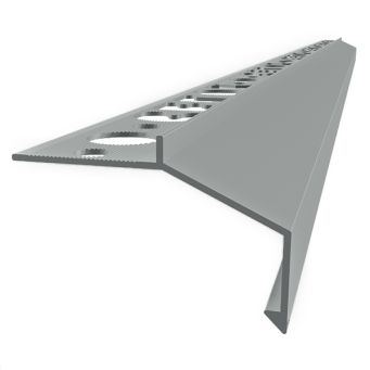 Profil aluminiowy balkonowy prosty B100 20mm 2,5m szary RAL7035