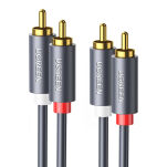 Kabel UGREEN AV104 2xRCA-2xRCA 1m (czarny) - 2