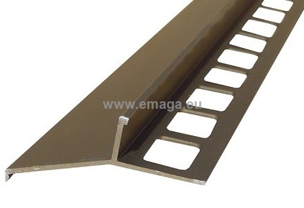 Profil aluminiowy balkonowy okapnikowy 44mm 3,0m - okapnik anodowany oliwka