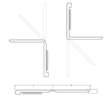 Kątownik biały z pianką samoprzylepną jednostronny 35x35mm L=50mb - 2