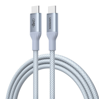 Kabel USB-C Ugreen L534 PD 240W,  480Mbps, 1m (srebrny)