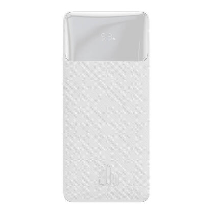 Powerbank BASEUS Bipow 10000mAh 20W 2xUSB USB-C (biały)