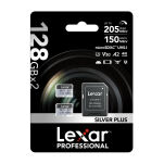 Zestaw 2 kart pamięci Lexar High-Performance Silver Plus microSDXC 2x128GB + adapter - 6