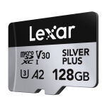 Zestaw 2 kart pamięci Lexar High-Performance Silver Plus microSDXC 2x128GB + adapter - 4