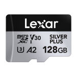 Zestaw 2 kart pamięci Lexar High-Performance Silver Plus microSDXC 2x128GB + adapter - 2