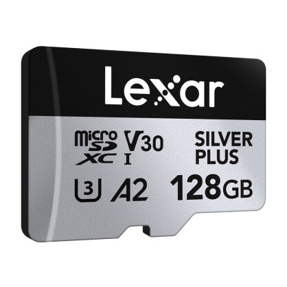 Zestaw 2 kart pamięci Lexar High-Performance Silver Plus microSDXC 2x128GB + adapter