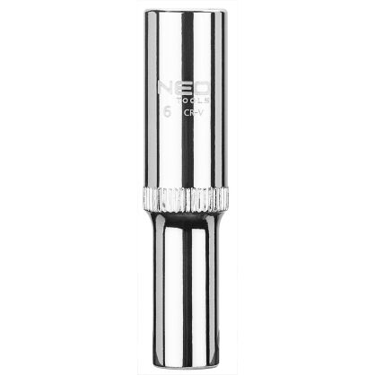 Nasadka sześciokątna długa 1/4", 6 mm, superlock
