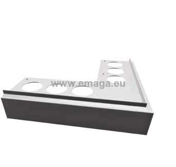 Nz90°PRIAMY narożnik zewnętrzny do profilu PRIAMY FLEXI aluminium
