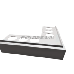 Nz90°PRIAMY narożnik zewnętrzny do profilu PRIAMY FLEXI aluminium