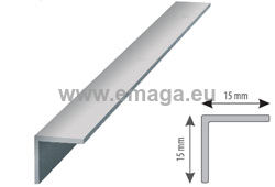 Profil aluminiowy do glazury kątownik 15/15 L=3m