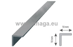 Profil aluminiowy do glazury kątownik 10/10mm L=3m anodowany brąz