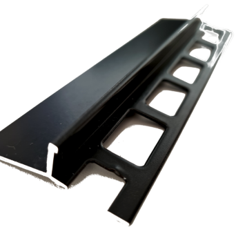 Profil aluminiowy balkonowy 44mm 3m - okapnik lakierowany czarny