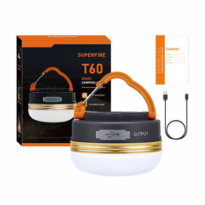 Lampa kempingowa SUPERFIRE T60 2.5W 1000mAh