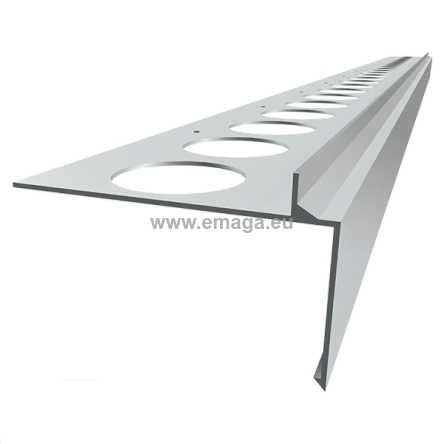 Profil aluminiowy balkonowy prosty PRIAMY 2,5m aluminium
