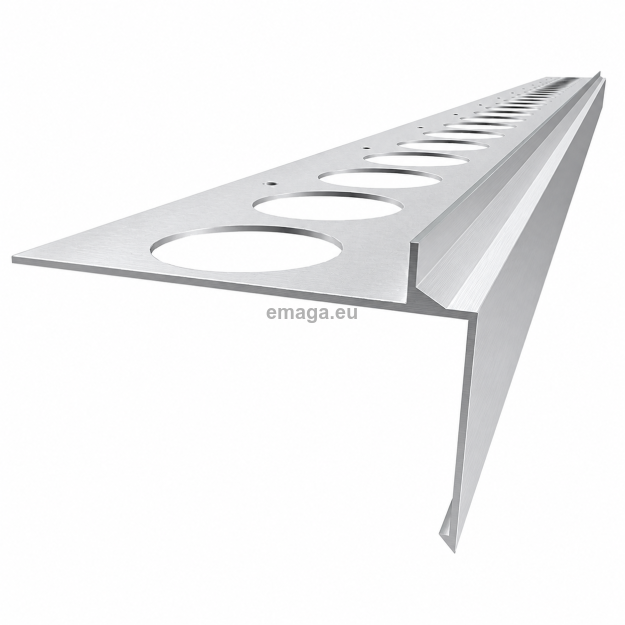 Profil aluminiowy balkonowy prosty PRIAMY 2,5m aluminium