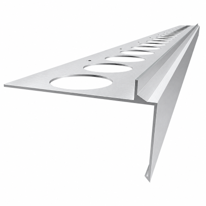 Profil aluminiowy balkonowy prosty PRIAMY 2,5m aluminium