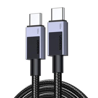 Kabel UGREEN L512 USB-C-USB-C 2m 100W 5A (czarny)
