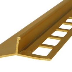 Profil aluminiowy balkonowy okapnikowy 44mm 3,0m - okapnik anodowany złoto