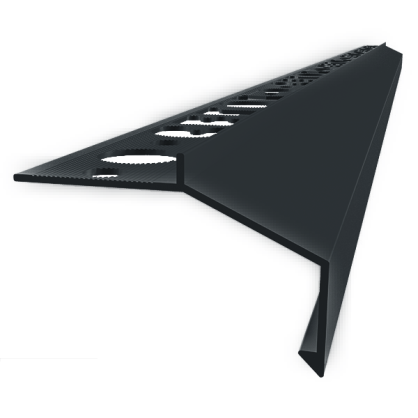 Profil aluminiowy balkonowy prosty B100 20mm 2,5m grafit RAL7016