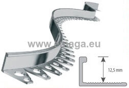 Profil aluminiowy podłogowy łukowy 12mm 2,5mb  anodow. złoto