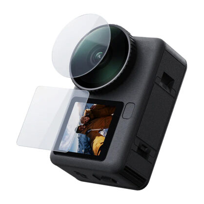 Zestaw szkieł hartowanych  Telesin dla DJI Osmo Action 6 ( 2x Obiektyw + ekran)