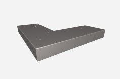 Narożnik zew. 90° NKB 95/27 do profila PKB 95/27 grafit RAL7016