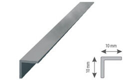Profil aluminiowy do glazury kątownik 10/10mm L=3m anodowany srebro
