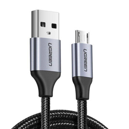 Kabel UGREEN US290 USB-A-micro USB 0.25m (czarny)
