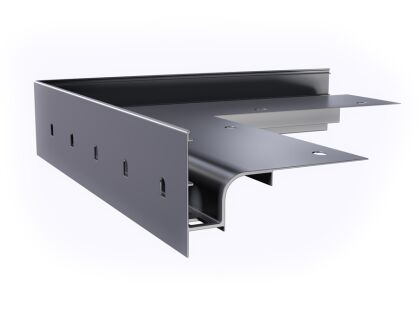 NzW30/90° Narożnik balkonowy i tarasowy zewnętrzny grafitowy RAL 7024