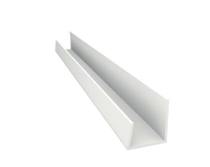 Profil PCV typu "J" A=18mm B=12,5mm L=2,5mb pakiet 50szt.