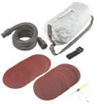 Szlifierka do gipsu 1050W, tarcza 225 mm, z systemem odpylania - 2