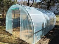 Tunel foliowy metalowy (ocynk) z folią 4-sezonową kolor: zielony 465x250x190 cm WYSYŁKA GRATIS - 2