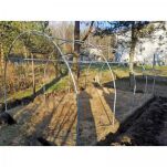 Tunel foliowy metalowy (ocynk) z folią 4-sezonową kolor: zielony 465x250x190 cm WYSYŁKA GRATIS - 7