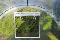 Tunel foliowy metalowy (ocynk) z folią 4-sezonową kolor: zielony 465x250x190 cm WYSYŁKA GRATIS - 5