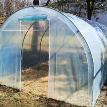 Tunel foliowy metalowy (ocynk) z folią 4-sezonową kolor: zielony 465x250x190 cm WYSYŁKA GRATIS
