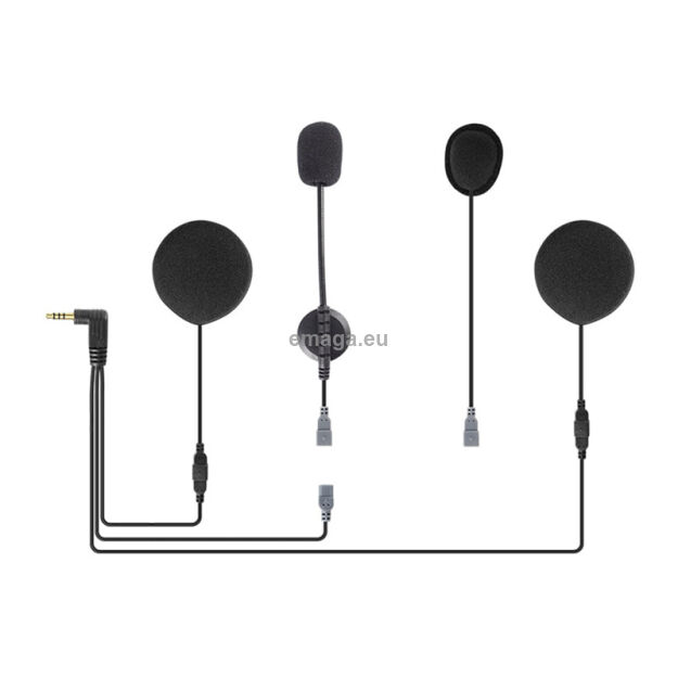 Zestaw słuchawkowy do kasku motocyklowego z wtyczką 3,5 mm do interkomu Q7 EJEAS HIFI-M2