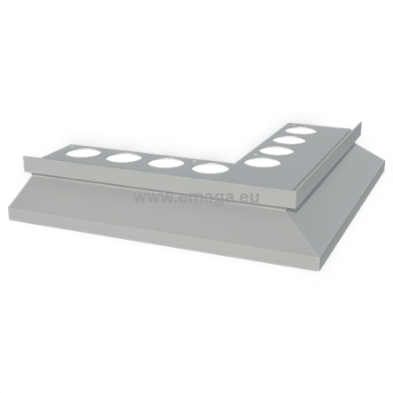 Nz90°DRIP narożnik zewnętrzny do profila DRIP szary RAL7035