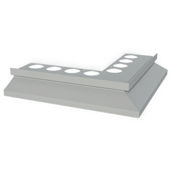 Nz90°DRIP narożnik zewnętrzny do profila DRIP szary RAL7035