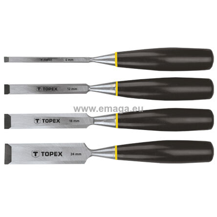 Dłuta 6-24 mm, zestaw 4 szt.