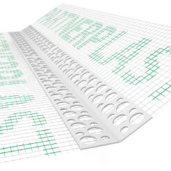 Narożnik perforowany giętki z siatką (146 g/m2) 70x70 mm L=25mb