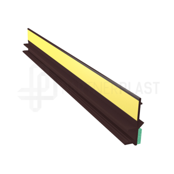 Profil przyokienny dylatacyjny w kolorze brąz z uszczelką B=6mm L=2,5m 60szt